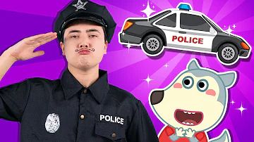 Super Police Daddy Song👮‍♂️🚨 Police Officer Song | Best Nursery Rhymes For Kids | Wolfoo Show #kids