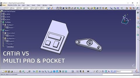 CATIA V5 Tutorial for Beginners – Part 6 | Multi Pad and Multi Pocket in Part Design