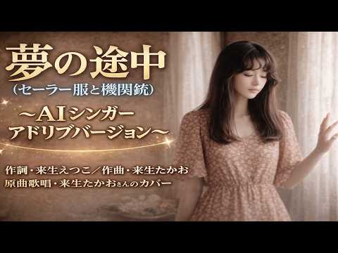 夢の途中（セーラー服と機関銃）～AIシンガーアドリブバージョン～来生たかおさんのカバー