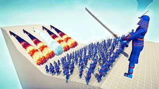 100x SAMURAI + GIANT vs 5x EVERY GOD   Totally Accurate Battle Simulator TABS