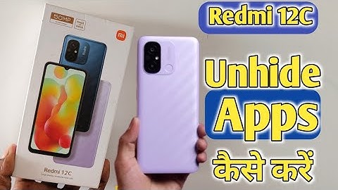 How To UnHide Apps in Redmi 12C | Redmi 12C में unhide apps कैसे करें