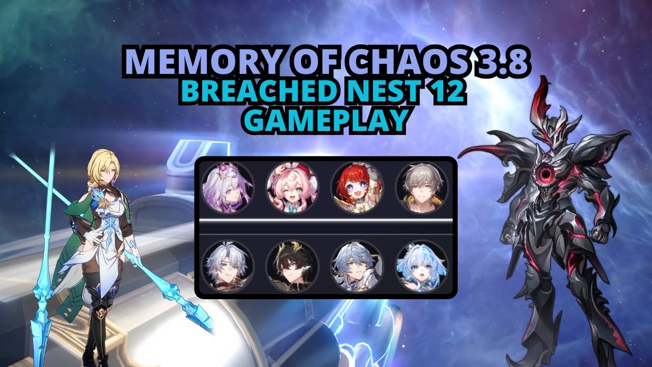 Honkai: Star Rail Memory of Chaos 12(Breached Nest) Gameplay - 3.8