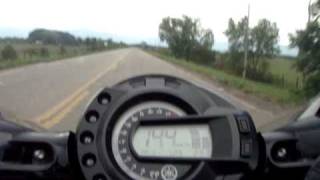FZ6 chasing CBR 600RR ( top speed 265 Km/h )