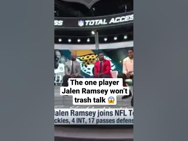 Jalen Ramsey reveals the one WR he won’t trash talk😱 #jalenramsey #larams #nfl #football