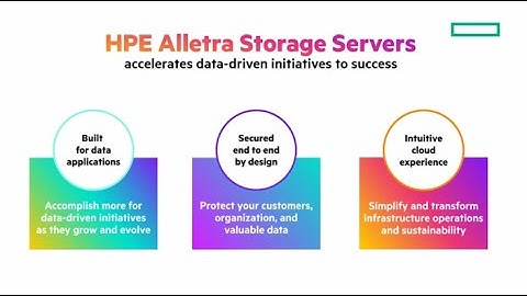 HPE Alletra Storage Servers | Chalk Talk: Accelerate your data-driven initiatives