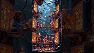 "Tiny Miners Inside a Computer?! | Futuristic Tech Mining Animation" 💻✨