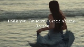 I miss you, I'm sorry - sped up + lyrics