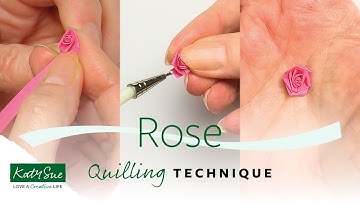 Rose Quilling Technique | Paper Quilling How To for Beginners
