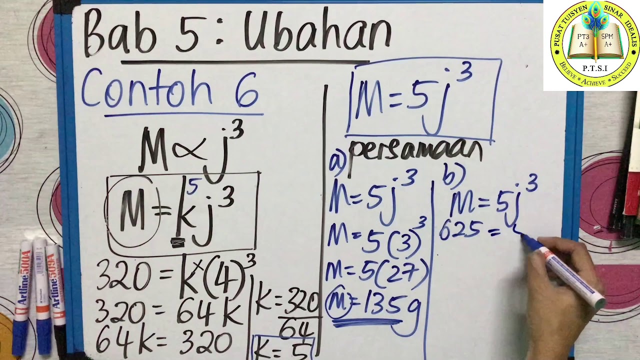 Bab 5 Ubahan Variation Matematik Tingkatan 5 Bab 1 Kssm Bab 5 Kbsm Youtube