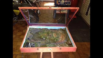 Z Scale Layout in a Wood-Plexiglass Case Pictorial Video