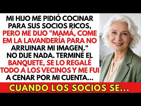 Mi Hijo Me Mandó A La Lavandería Por Vergüenza, ¡Pero La Mesa Vacía Lo Dejó En Ridículo...