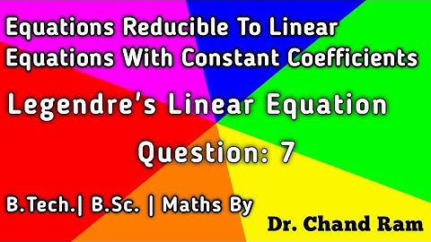 Question#7 on Legendre