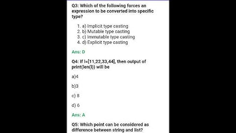 CBSE Class 12 Computer Science 2023 : Review Of Python  Important MCQs with Answers