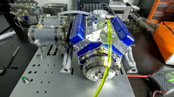 CISON V8 1/8 44CC Mini Water-cooled Gasoline Engine