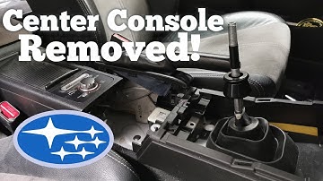 Center Console, Shift Knob/Boot, Reverse Lockout Removal | 08-14 Subaru WRX/STi
