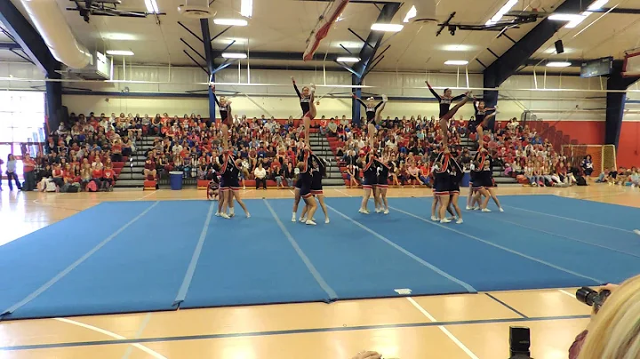 PHS cheer homecoming pep rally 2013