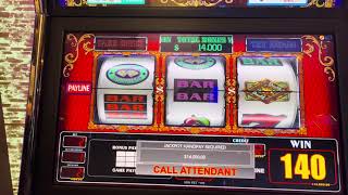 Double Top Dollar $14,000 win! #slots #gambling #casino #lucky