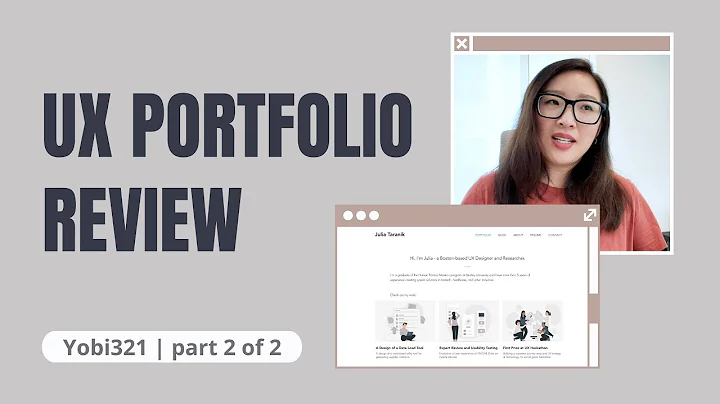 Show Your Critical Thinking | UX Portfolio Review ep.15, Part 2