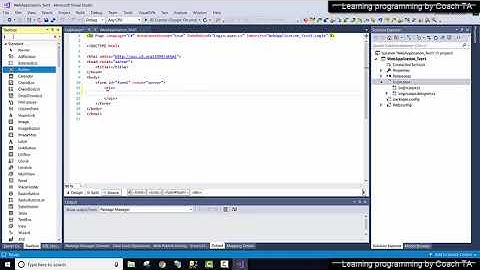 Beginner เริ่มต้นเรียน - หัดเขียน Web Application ด้วย Visual studio C# Part#1