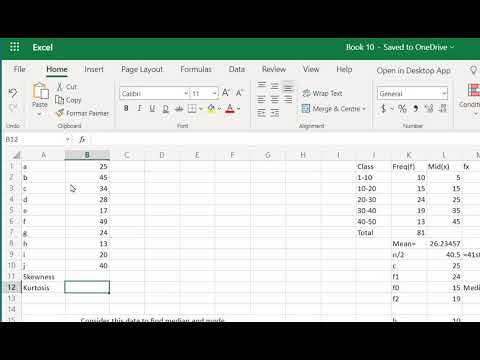 Video: Poți calcula asimetria în Excel?