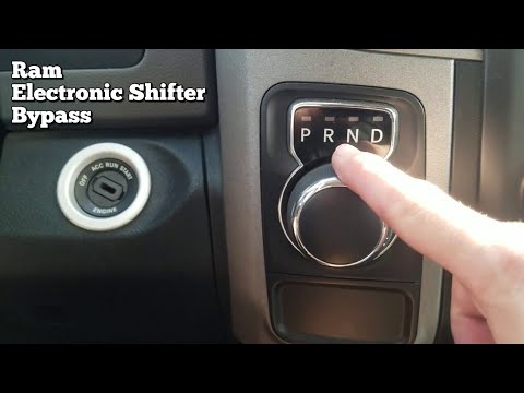 How to put Dodge Ram in neutral when battery is dead  electronic shifter bypass