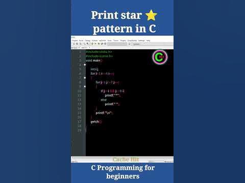 Print Star pattern in C programming #c_programming #c #ytshort # ...