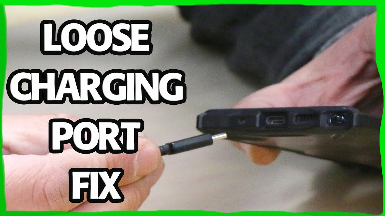 Inhalere Brink Hurtig How to Fix a Loose Charging Port USB-C in Samsung Galaxy or Lighting Port  in iPhone - YouTube