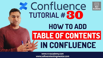 Confluence Tutorial #30 - How to add Table of Contents in Confluence