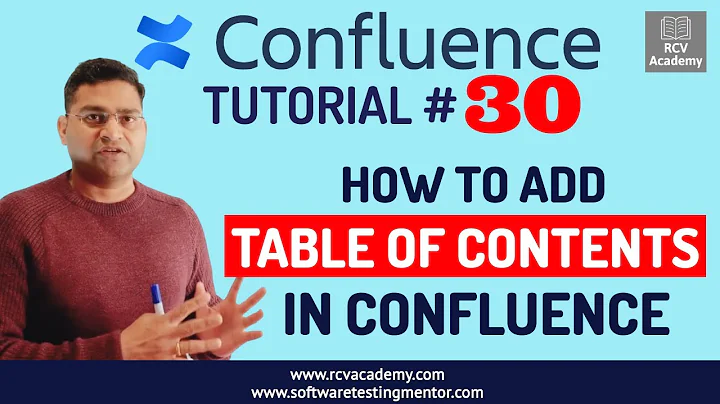 Tutorial Confluence #30 - Como adicionar Tabela de Conteúdos