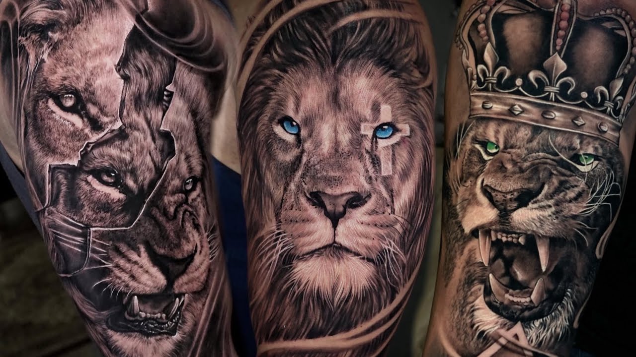 Qual dessas tattoo de leão você faria ??