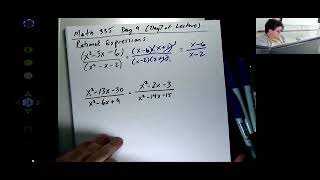 Math 335 Day 07 Fall 2023 R5 Rational Expressions Workshop