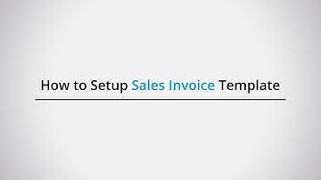 How to Setup Sale Invoice templates in FastAccounts