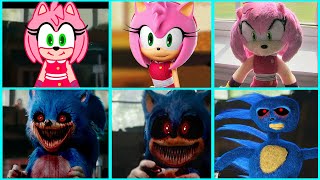 Sonic The Hedgehog Movie AMY SONIC BOOM vs Sonic EXE Uh Meow All Designs Compilation Compilation 2