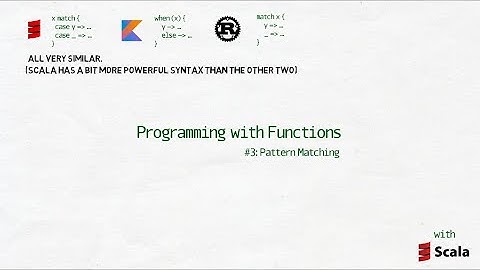 Programming with Functions #3 - Pattern Matching