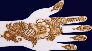 Mehndi Design 5 मिनट में  लगाएँ  सिंपल बेल डिज़ाइन