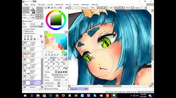 Speed paint with mouse & edit 2017  paint tool sai  adobe photoshop~
