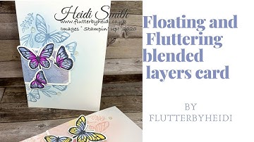 How to make a pretty blended layer background with fluttering and floating CRAFT HOW TO