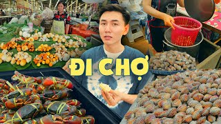 🇹🇭Thailand Food Tour #7: Chợ nông sản của Thái khác Việt Nam ra sao? Ăn sập Thái Lan | Sakon Nakhon
