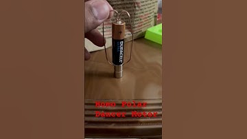 Homo Polar Dancer DIY Simple Motor using Battery ,Magnet and Copper Wire #scienceexperiment #magnet