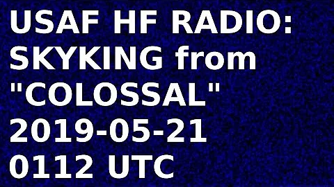 USAF HF Global Communications System, SKYKING from COLOSSAL | 11175 and 8992 | Shortwave Radio