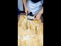 The real "broken lotus root, lingering threads". #Chinese knife skills #Masterful cutting skills