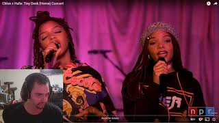Rock Reacts to "Don't Make It Harder on Me"Chloe x Halle: Tiny Desk (Home) Concer 1of 5