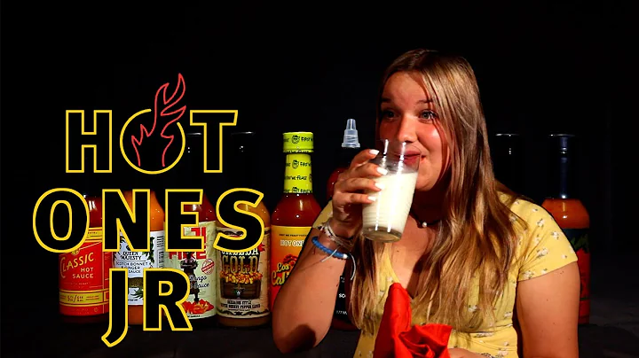 Victoria Collier gets tripped up while eating hot ...