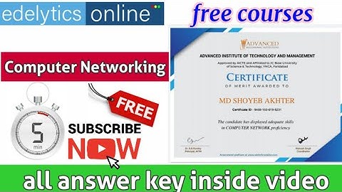 Computer Networking Free Certificate | Free Courses | |#Short_trick_Science
