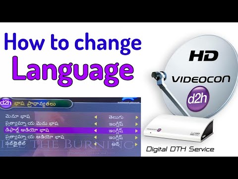 How to Change Language in Videocon DTH | How to change Menu language in Videocon DTH | Videocon Dish