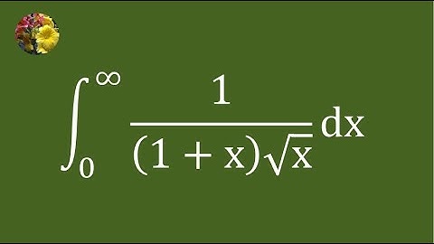 Evaluating a very simple improper integral using must know basic technique (Mis-1475)