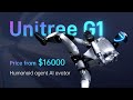 Unitree introducing  unitree g1 humanoid agent  ai avatar  price from 16k
