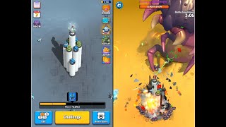 Mega Tower Casual TD Game - Wormhole boss combat screenshot 4