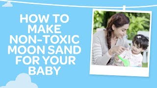 How To Make Non-Toxic Moon Sand For Your Baby? | Sensory Play with Toddlers | Best Baby Games screenshot 5