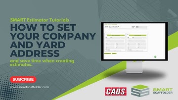 How to Set up your Company and Yard address in SMART Estimator